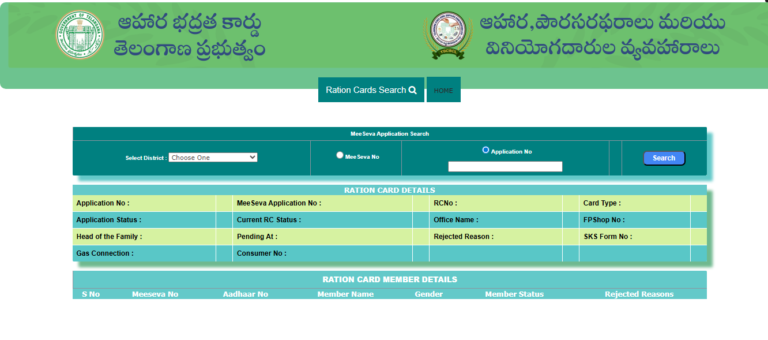 Fsc Application Status Telangana Ration Card Apply Online, Status Check, Eligibility ...