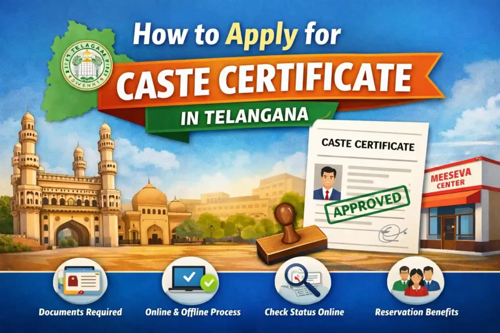 How to Apply for Caste Certificate in Telangana