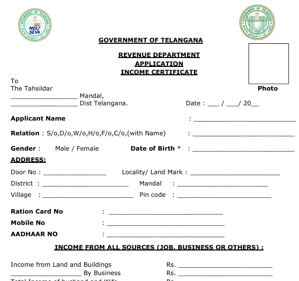 How to Apply for Income Certificate
