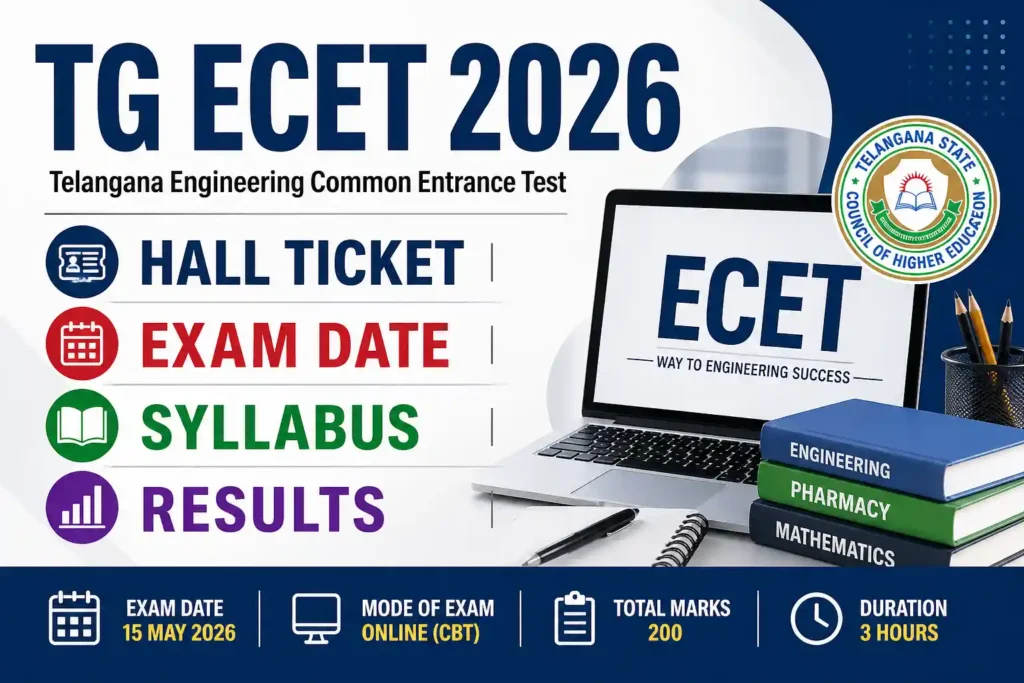 TG ECET 2026 Hall Ticket (Out Soon)
