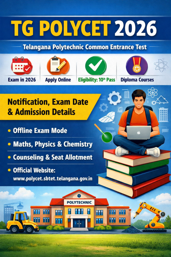 TG POLYCET 2026 Notification, Registration, Syllabus & Details