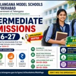 Telangana Model School Inter Admissions 2026 Apply Online