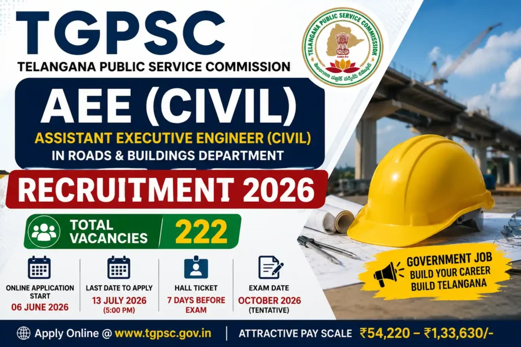 TGPSC R&B AEE Civil Recruitment