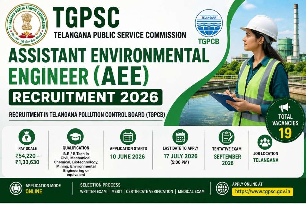 TGPSC Assistant Environmental Engineer Recruitment